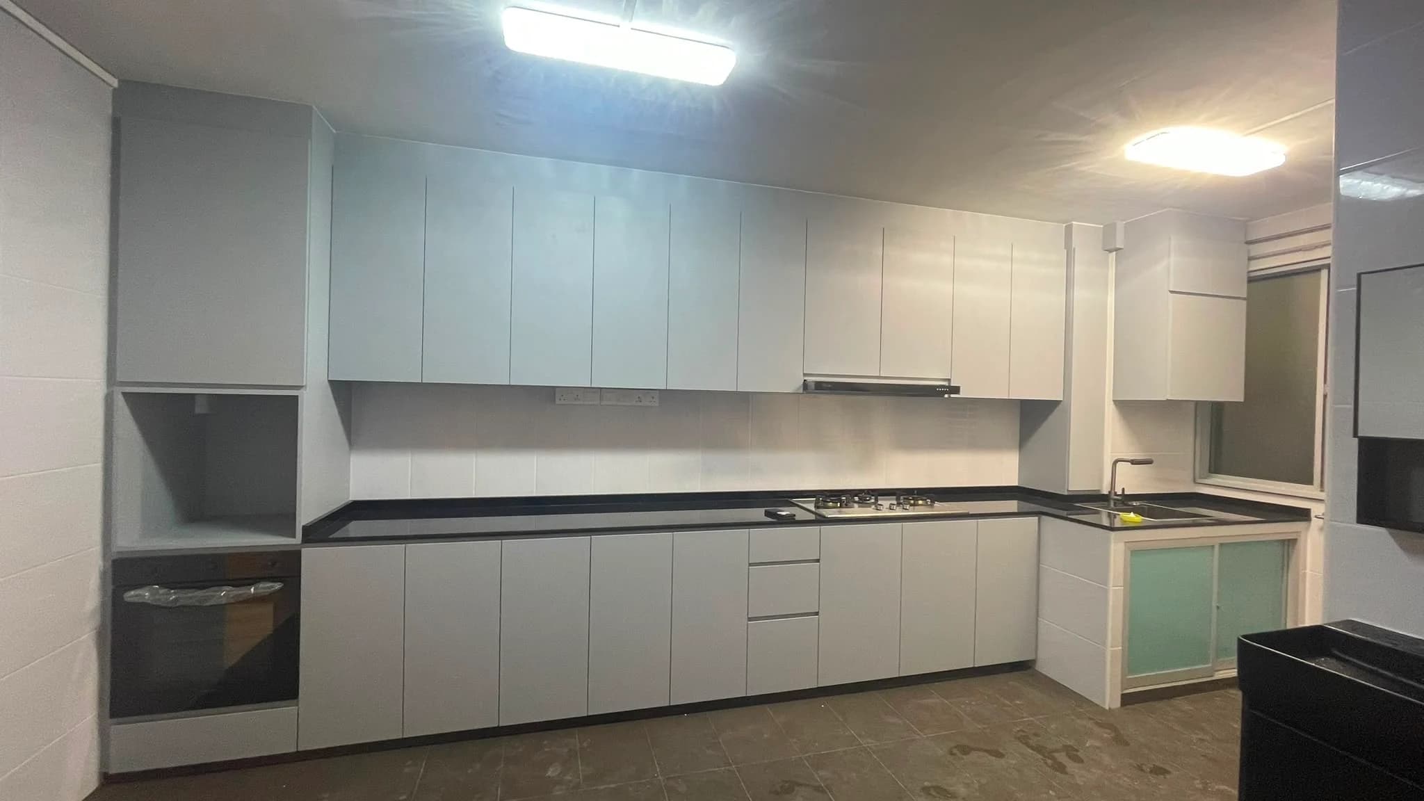 Completed kitchen in a 4-room resale HDB renovation in Yishun