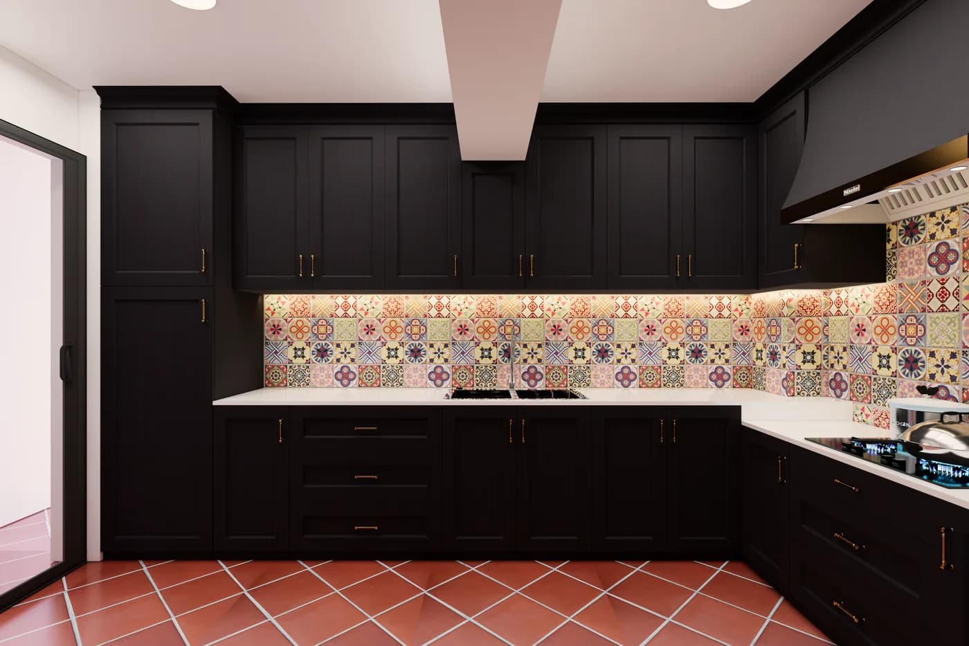 Completed kitchen cabinetry and storage in a RenoExpert project