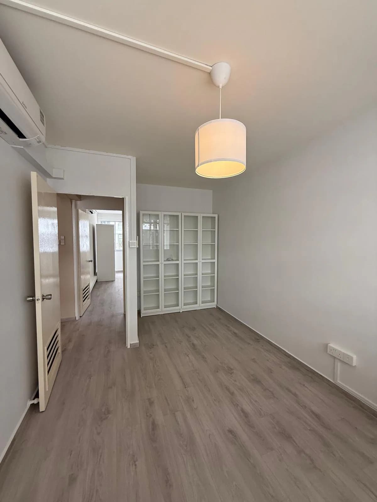 Completed hallway in a renovated Singapore home